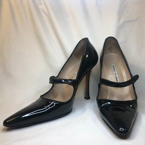 Manolo Blahnik Patent Leather Mary Janes